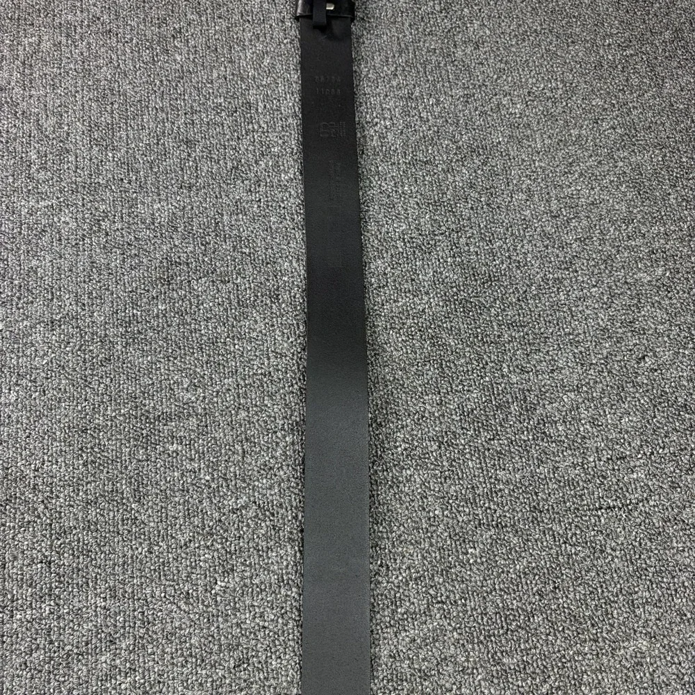 Barneys New York Black Leather Belt Made in Italy Size 34 Genuine Leather NWT